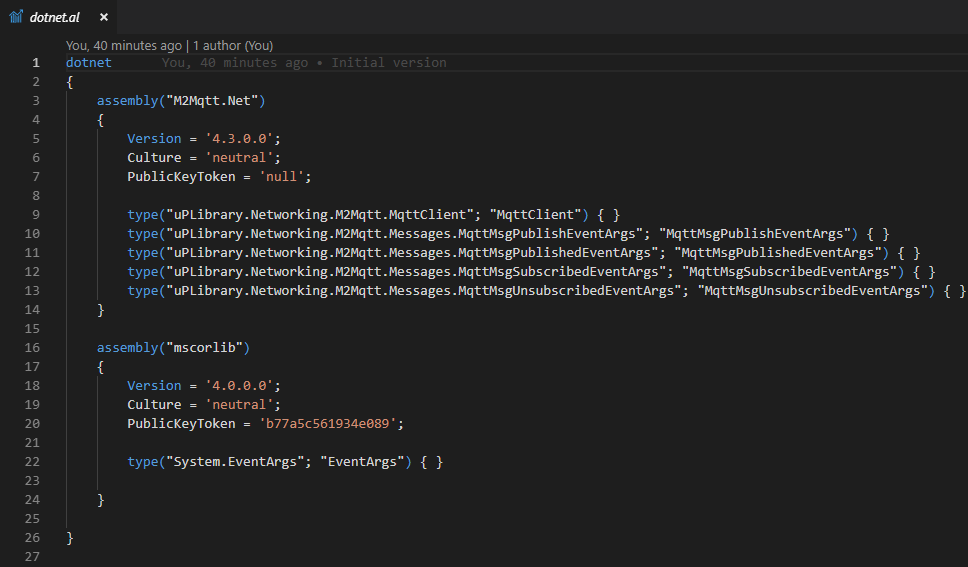 DotNet assembly declarations in AL code