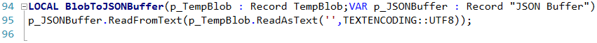 Code converting Blob response to string and parsing into JSON Buffer