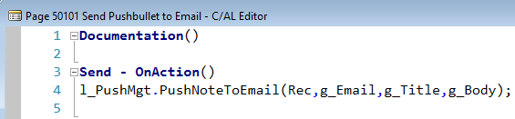Send to Email action